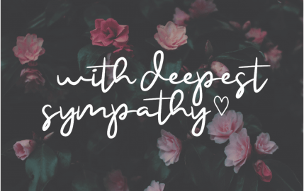 Deepest Sympathy Camellias